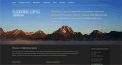 Desktop Screenshot of falkenbergcapital.com